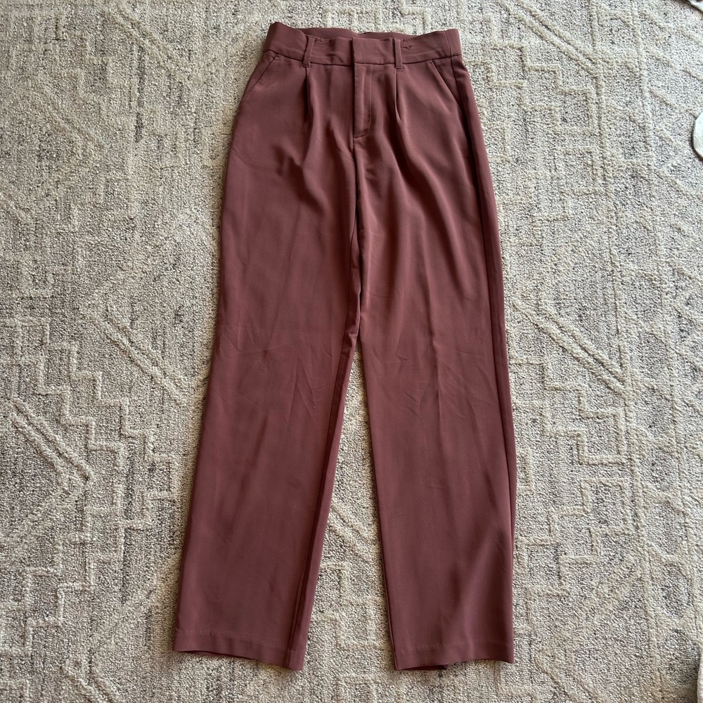 Maurices Mauve Straight-Leg Trousers